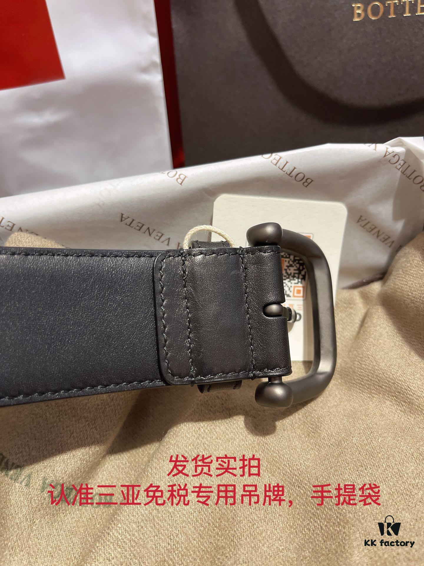 6932008d3a89a121ed550105 Authentic Cabinet Quality 'Synchronized Gift Set' Bottega Veneta BV Buckle Classic Series, Imported Calfskin, Synchronized Pattern Matching, ZP Mold Opening