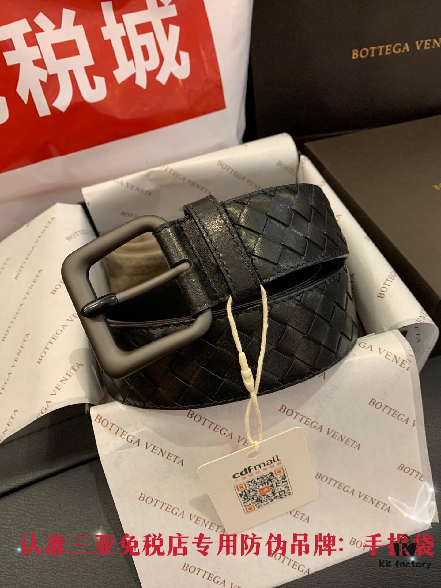 693200a43a89a121ed550133 Shipped in Real Photos 🌎 CDF Sanya Tax-Free Genuine Bottega Veneta Cabinet Gift Set ✧ 4.0cm Wide Original Factory Quality Calfskin Black