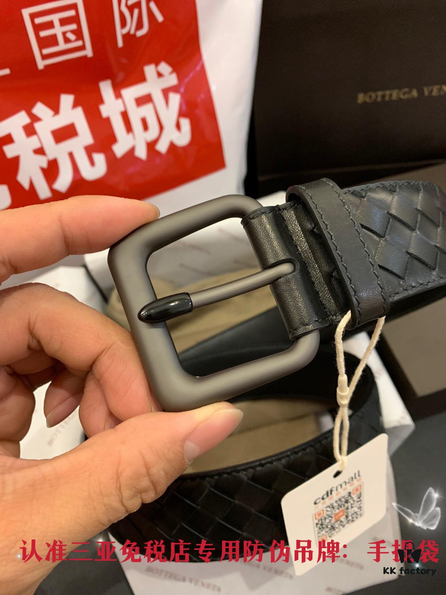 693200a43a89a121ed550134 Shipped in Real Photos 🌎 CDF Sanya Tax-Free Genuine Bottega Veneta Cabinet Gift Set ✧ 4.0cm Wide Original Factory Quality Calfskin Black