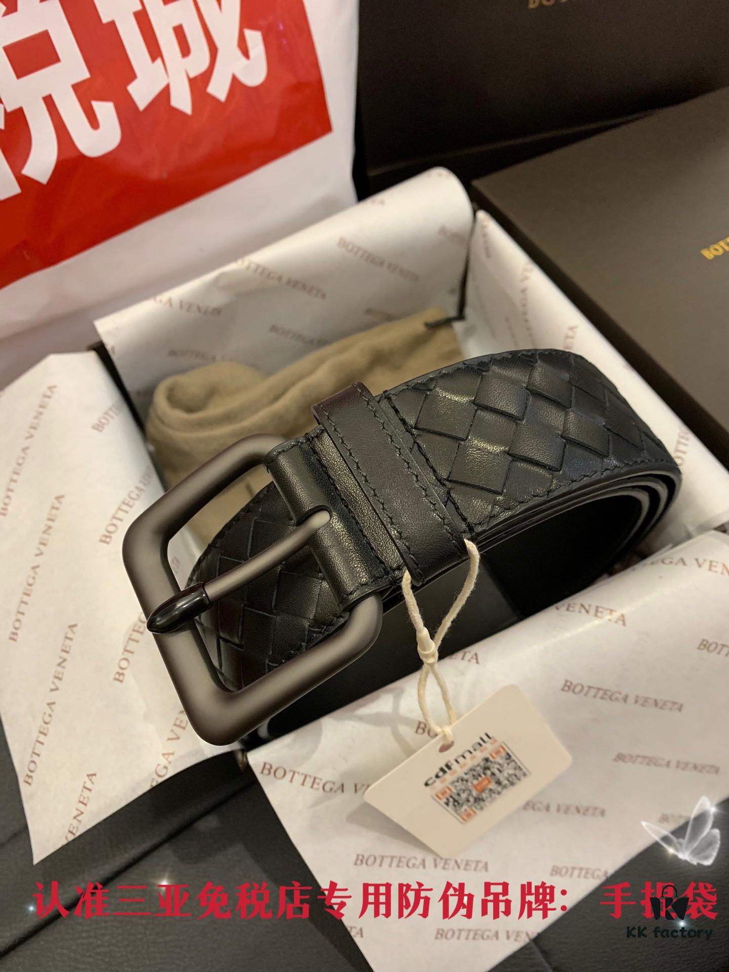 693200a43a89a121ed550135 Shipped in Real Photos 🌎 CDF Sanya Tax-Free Genuine Bottega Veneta Cabinet Gift Set ✧ 4.0cm Wide Original Factory Quality Calfskin Black