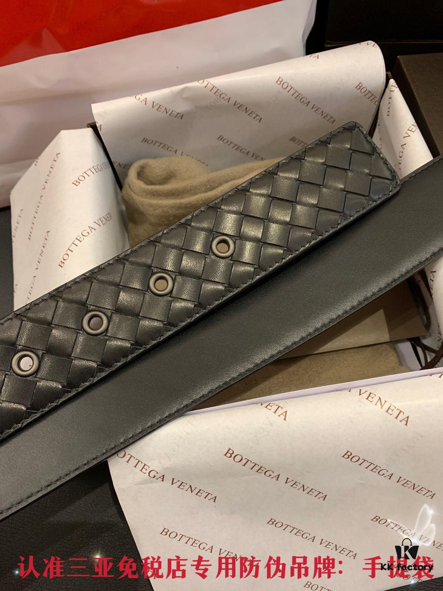 693200a43a89a121ed550136 Shipped in Real Photos 🌎 CDF Sanya Tax-Free Genuine Bottega Veneta Cabinet Gift Set ✧ 4.0cm Wide Original Factory Quality Calfskin Black