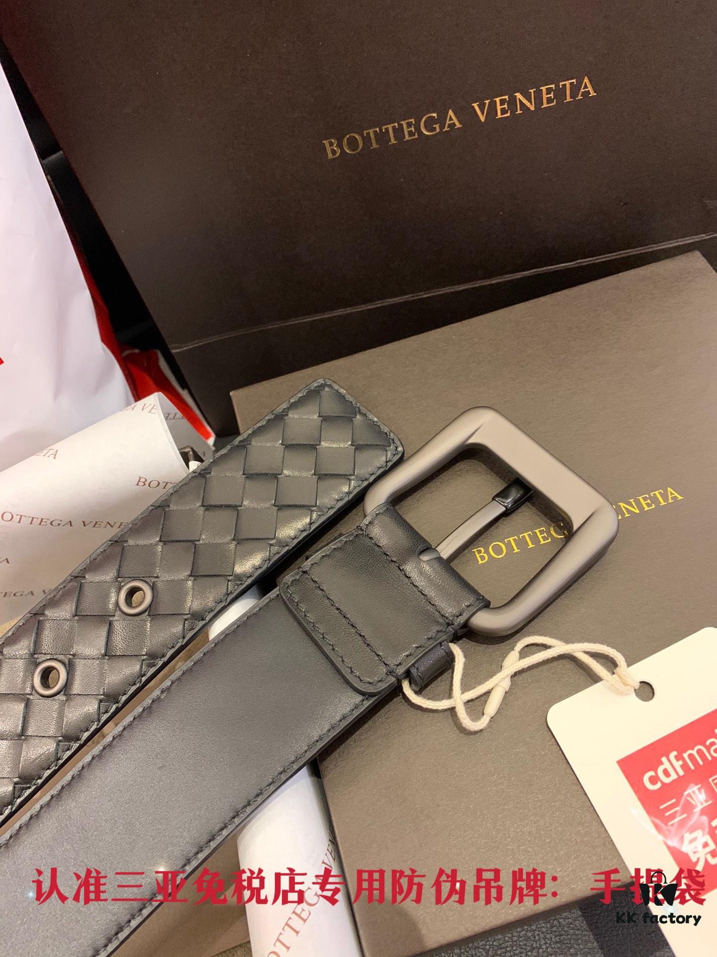 693200a43a89a121ed550137 Shipped in Real Photos 🌎 CDF Sanya Tax-Free Genuine Bottega Veneta Cabinet Gift Set ✧ 4.0cm Wide Original Factory Quality Calfskin Black