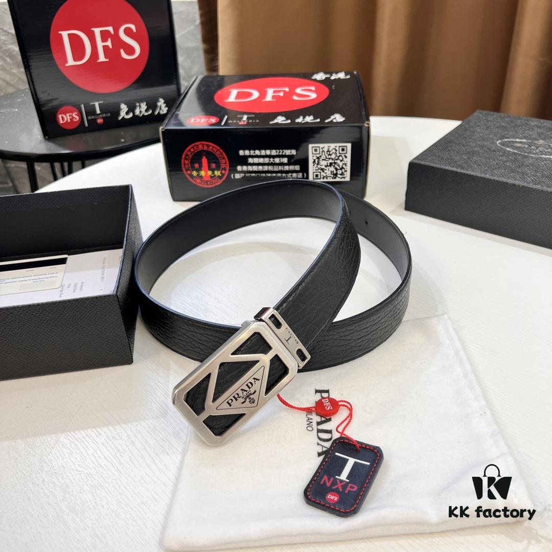 693200a83a89a121ed550155 Prada Hong Kong Duty-Free Gift Box Genuine Leather Belt with Elephant Texture from South Africa
