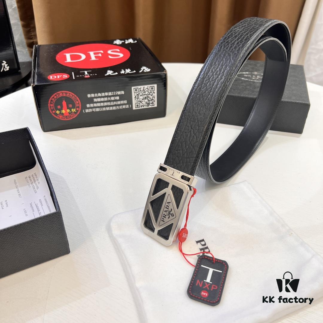 693200a83a89a121ed550156 Prada Hong Kong Duty-Free Gift Box Genuine Leather Belt with Elephant Texture from South Africa