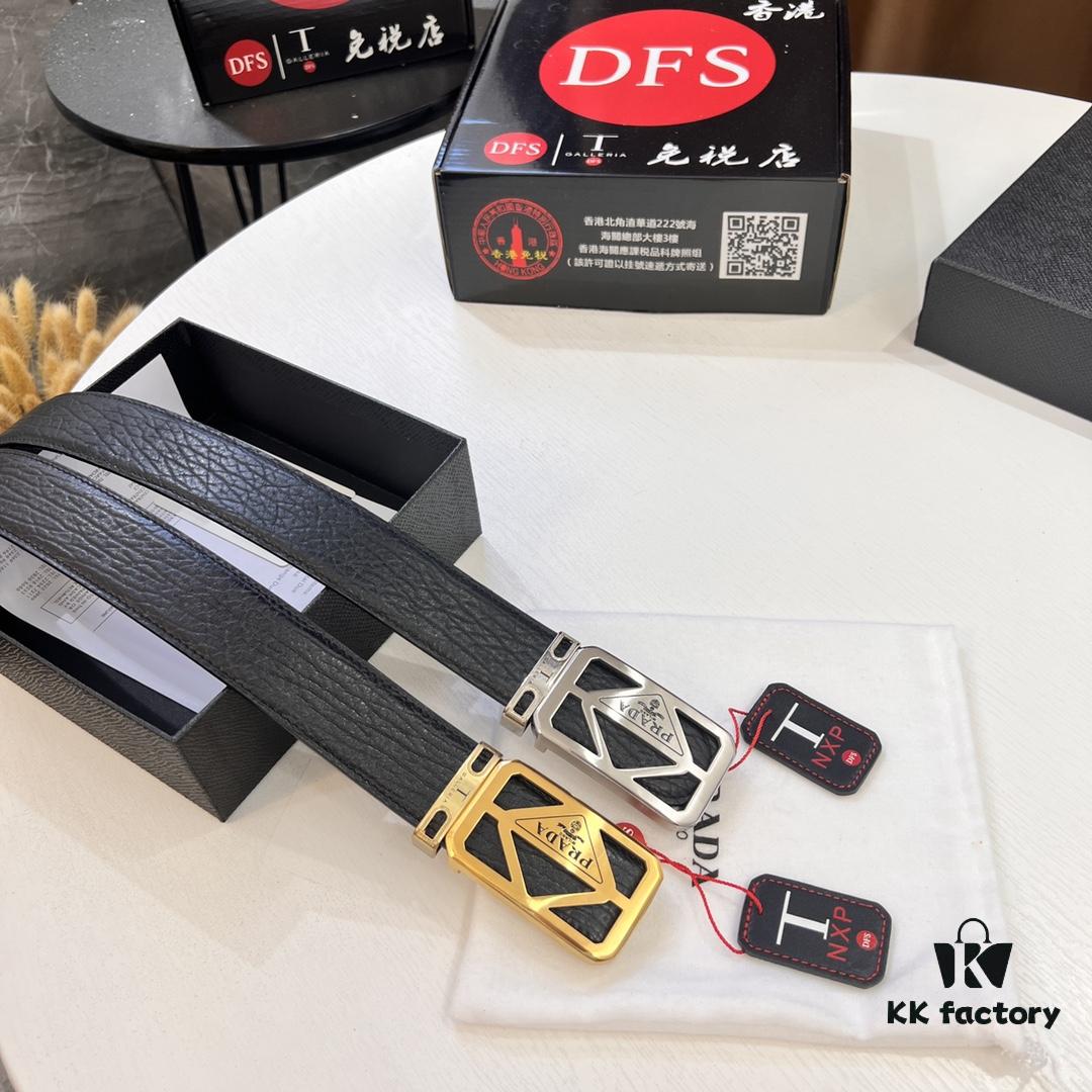 693200a83a89a121ed550157 Prada Hong Kong Duty-Free Gift Box Genuine Leather Belt with Elephant Texture from South Africa