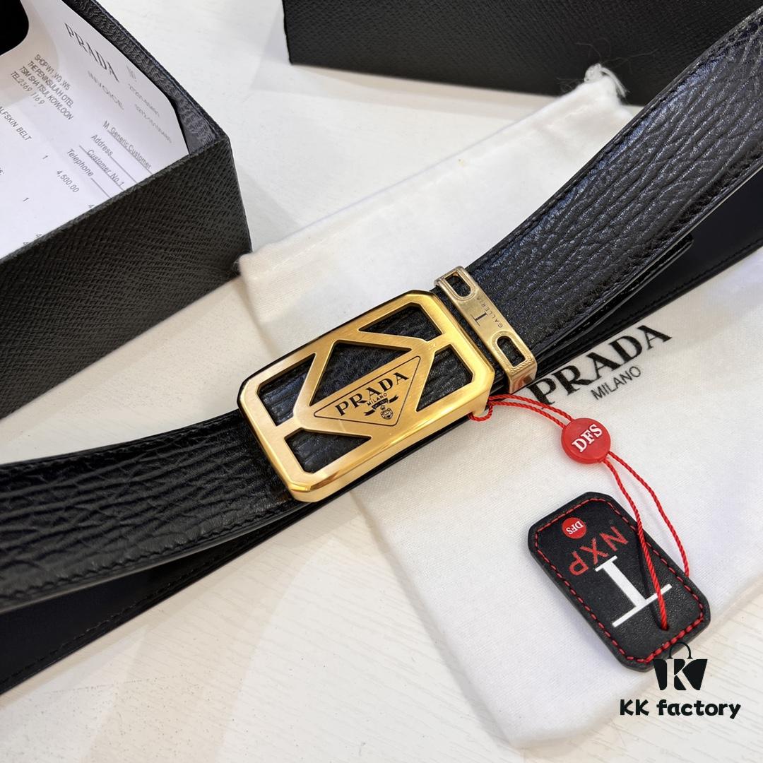 693200a83a89a121ed550159 Prada Hong Kong Duty-Free Gift Box Genuine Leather Belt with Elephant Print from South Africa