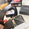 693200ab3a89a121ed55017f Prada Style Hong Kong Duty-Free Gift Box Leather Belt - Cross-Grain Calfskin with NXP Anti-Counterfeit Chip, Polished Metal Buckle, 3.5cm Width
