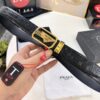 693200ab3a89a121ed550182 Prada Automatic Buckle Belt, Genuine Crocodile-Textured Top Layer Imported Leather, 3.5cm Width, Smooth Slide Track Closure
