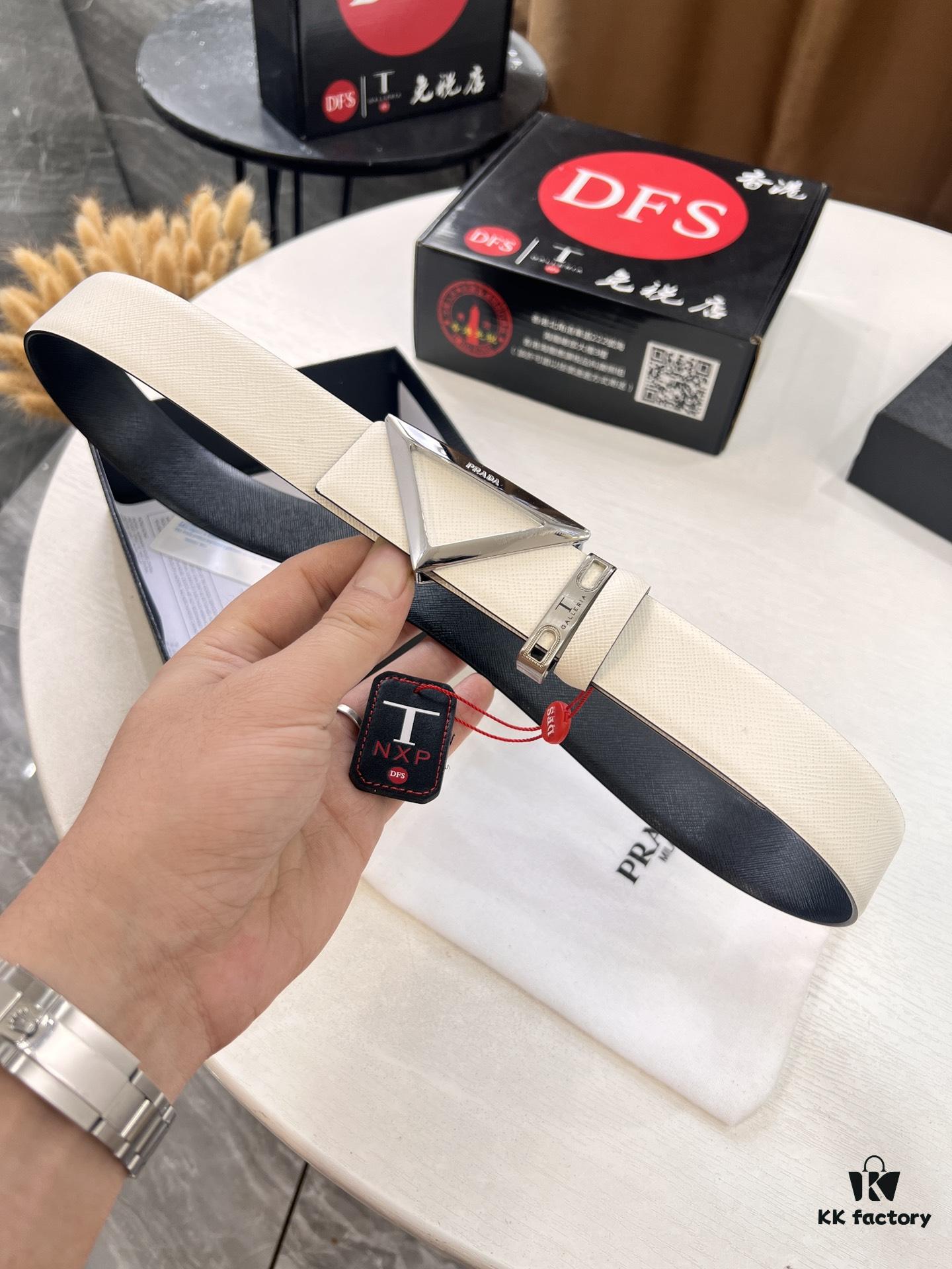 693200ae3a89a121ed5501a5 Prada-Inspired V Belt, Hong Kong Duty-Free Gift Box (NXP RFID Tag Detectable on Official Website, Authentic Anti-Counterfeit Chip)