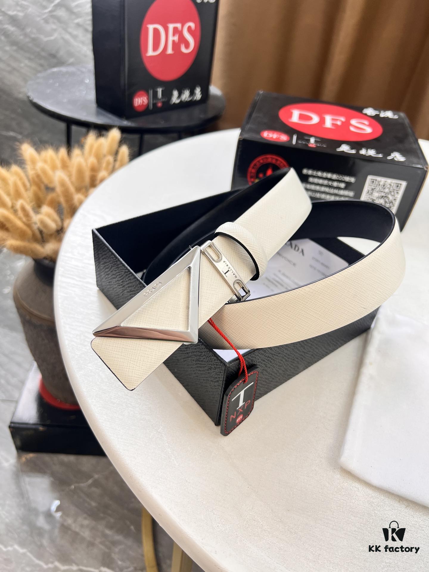 693200ae3a89a121ed5501a8 Prada-Inspired V Belt, Hong Kong Duty-Free Gift Box (NXP RFID Tag Detectable on Official Website, Authentic Anti-Counterfeit Chip)