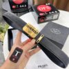 693200b03a89a121ed5501c1 Prada Automatic Buckle Belt, Genuine Imported Cowhide with Basketball Texture, Top-Quality Business Formal Belt
