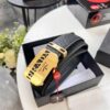 693200b03a89a121ed5501c4 Prada Automatic Buckle Belt, Genuine Imported Cowhide with Basketball Texture, Top-Quality Business Formal Belt