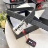 Prada Automatic Buckle Belt, Genuine Imported Cowhide with Basketball Texture, Top-Quality Business Formal Belt