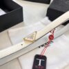 693200bd3a89a121ed5501e5 Arrival 🎺🎺 Real Photo, Prada Women's Leather Belt, 2021 New Arrival, Pure Steel Injection Buckle, ZP Synchronized Steel Logo, Imported Calf Cross Grain Leather, Custom Mold Design, 2.0cm Width, Top Quality Available for Authentication