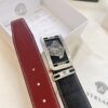 693200c33a89a121ed5501f4 Versace Belt New Model Genuine Leather Soft Feel Reversible Double-Sided Use Medusa Head Embossed Top Layer Cowhide 3.8cm Width Fashion Brand Belt with NXP Anti-Counterfeit Chip