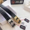 693200c43a89a121ed5501f8 Versace Belt New Model Genuine Leather Soft Feel Reversible Double-Sided Use Medusa Head Embossed Top Layer Cowhide 3.8cm Width Fashion Brand Belt with NXP Anti-Counterfeit Chip