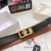 693200c43a89a121ed5501fa Versace Belt New Model Genuine Top Grain Cowhide Fashion Design Soft Leather Reversible Double-Sided Use 3.8cm Width Stainless Steel Hardware
