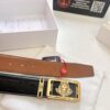 693200c43a89a121ed5501fb Versace Belt New Model Genuine Top Grain Cowhide Fashion Design Soft Leather Reversible Double-Sided Use 3.8cm Width Stainless Steel Hardware
