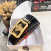 693200c43a89a121ed5501fc Versace Belt New Model Genuine Top Grain Cowhide Fashion Design Soft Leather Reversible Double-Sided Use 3.8cm Width Stainless Steel Hardware
