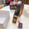 693200c43a89a121ed5501fd Versace Belt New Model Genuine Top Grain Cowhide Fashion Design Soft Leather Reversible Double-Sided Use 3.8cm Width Stainless Steel Hardware
