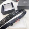 693200d93a89a121ed55023a Prada Hong Kong Duty-Free Gift Box Genuine Leather Belt with Anti-Counterfeit Certification