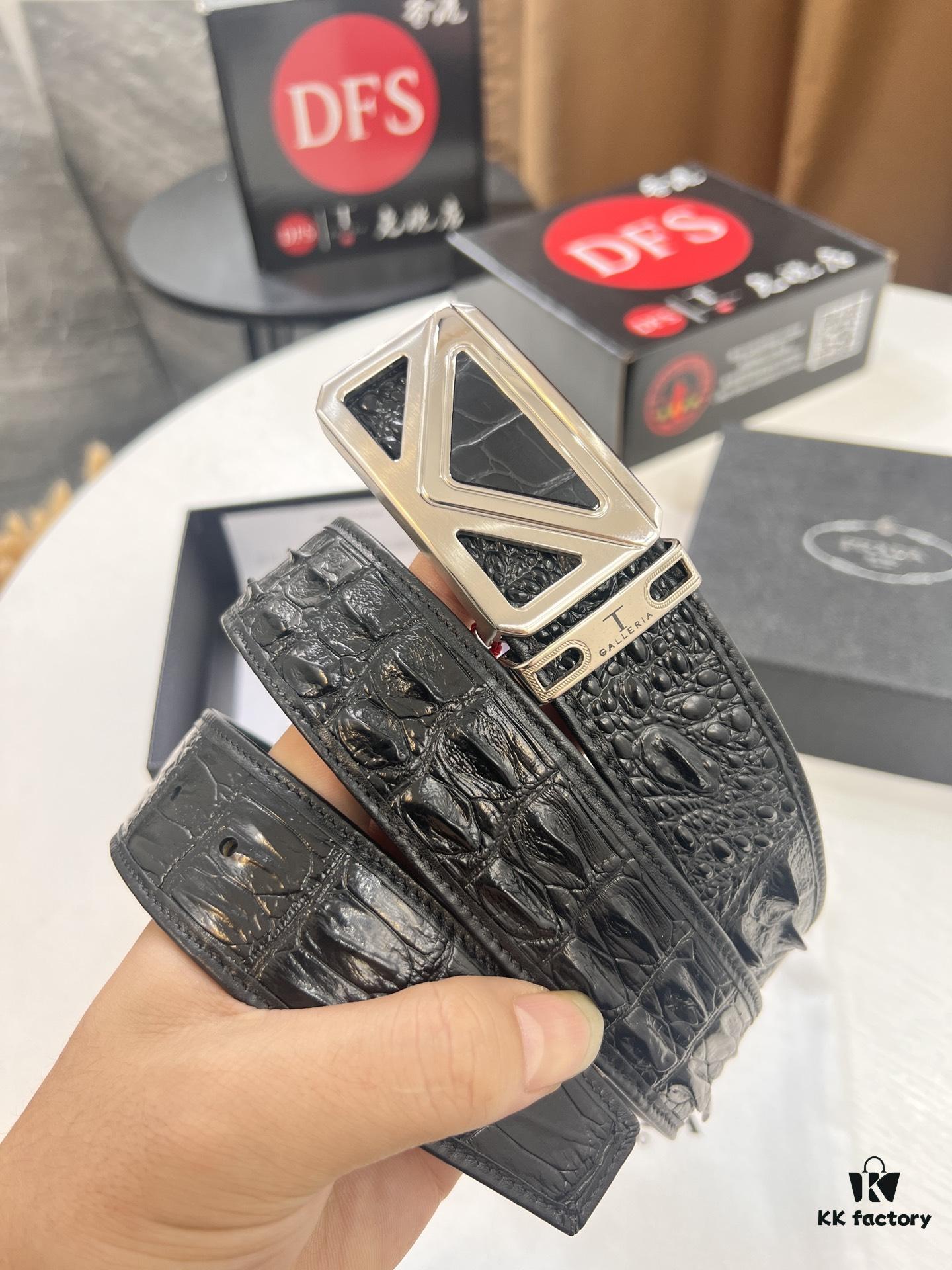 693200d93a89a121ed55023b Prada Hong Kong Duty-Free Gift Box Genuine Leather Belt with Anti-Counterfeit Certification