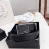 693200e13a89a121ed55026f Q170 Sanya Tax-Free Genuine Latest Packaging Gift Box: Prada Original Quality Belt, 3.5cm Width