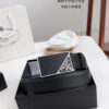 693200e23a89a121ed550276 Q170 Sanya Tax-Free Genuine Latest Packaging Gift Box: Prada Original Quality Belt, 3.5cm Width