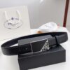693200e23a89a121ed55027a Q170 Sanya Tax-Free Genuine Latest Packaging Gift Box: Prada Original Quality Belt, 3.5cm Width
