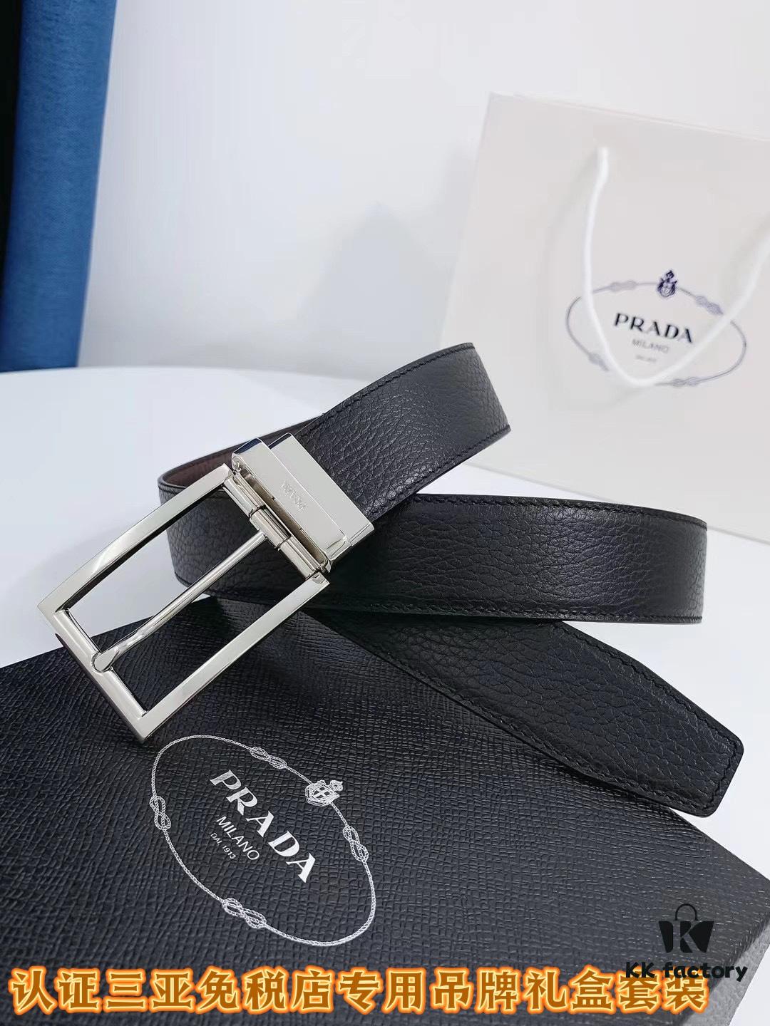 Q170 Sanya Tax-Free Genuine Latest Packaging Gift Box: Prada Original Batch Goods, Width 3.5cm