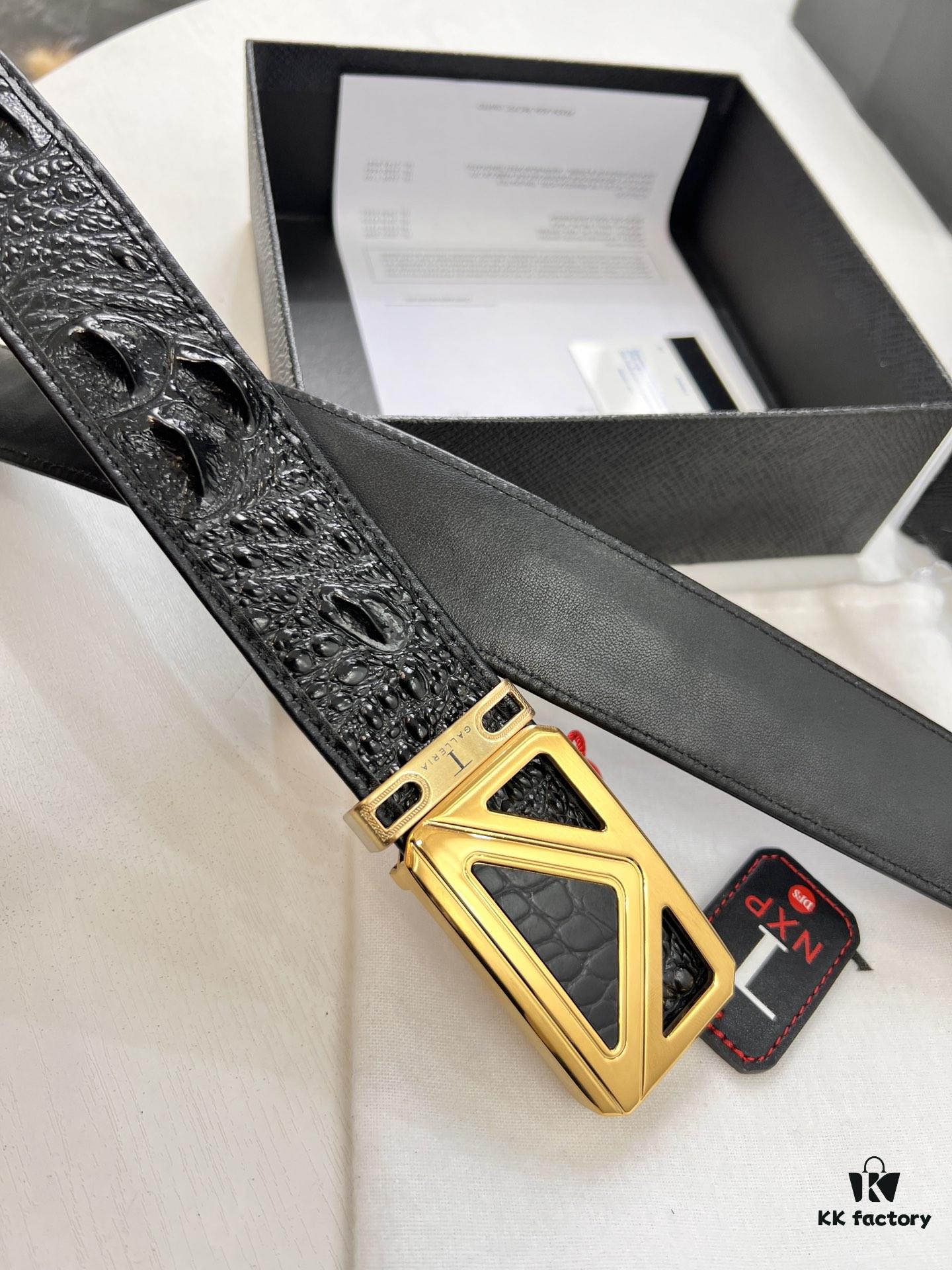 693200ef3a89a121ed550294 Prada Hong Kong Duty-Free Gift Box Genuine Leather Belt with Anti-Counterfeit Certification