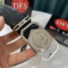 693201053a89a121ed5502b2 Versace Belt, Genuine Top-Layer Calfskin with Medusa Head Embossing, Fashionable Design, Soft Leather Texture, Precision Stainless Steel Hardware, 3.8cm Width
