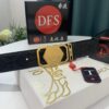 693201063a89a121ed5502b5 Versace Belt, New Arrival, Genuine Leather with Medusa Head Embossing, Fashion Luxury Brand, Soft Top-Layer Cowhide, 3.8cm Width, Stainless Steel Buckle