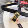 6932010a3a89a121ed5502d5 Versace Automatic Buckle Belt, Custom Embossed Top Grain Imported Leather, Fine Calfskin with Automatic Slide Rail, 3.5 cm Width