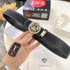 693201103a89a121ed5502d7 Versace Belt 2023 New Arrival Genuine Ostrich Grain Full-Grain Leather Fashion Belt with Double-Sided Wear Soft Leather 3.8cm Width Premium Steel Hardware