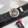 693201103a89a121ed5502d8 Versace Belt 2023 New Arrival Genuine Ostrich Grain Full-Grain Leather Fashion Belt with Double-Sided Wear Soft Leather 3.8cm Width Premium Steel Hardware