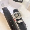 693201103a89a121ed5502d9 Versace Belt 2023 New Arrival Genuine Ostrich Grain Full-Grain Leather Fashion Belt with Double-Sided Wear Soft Leather 3.8cm Width Premium Steel Hardware