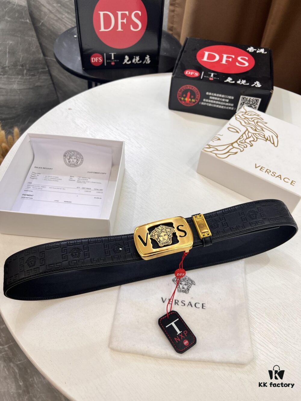 693201133a89a121ed5502de Versace Belt, New Arrival, Genuine Top-Layer Cowhide with Medusa Embossed Head, Fashion Luxury Brand, Soft Leather Feel, Medusa Stainless Steel Hardware, 3.8cm Width