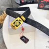 693201133a89a121ed5502e3 Versace Belt 2023 New Arrival Genuine Top Grain Calfskin Leather with Medusa Head Embossing, Fashion Luxury Brand Belt for Men, Soft Leather Texture, Precision Stainless Steel Hardware, 3.8cm Width