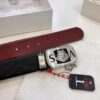 693201143a89a121ed5502e7 Versace Belt, New Arrival, Genuine Top-Layer Cowhide with Medusa Embossed Head, Fashion Luxury Brand, Soft Leather Texture, Precision Stainless Steel Hardware, 3.8cm Width