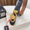 693201143a89a121ed5502f0 Versace Belt, New Arrival, Top Quality Genuine Leather, Soft Touch, Reversible Design, 3.8cm Width, Stainless Steel Hardware