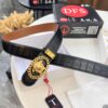 693201143a89a121ed5502f1 Versace Belt, New Arrival, Top Quality Genuine Leather, Soft Touch, Reversible Design, 3.8cm Width, Stainless Steel Hardware