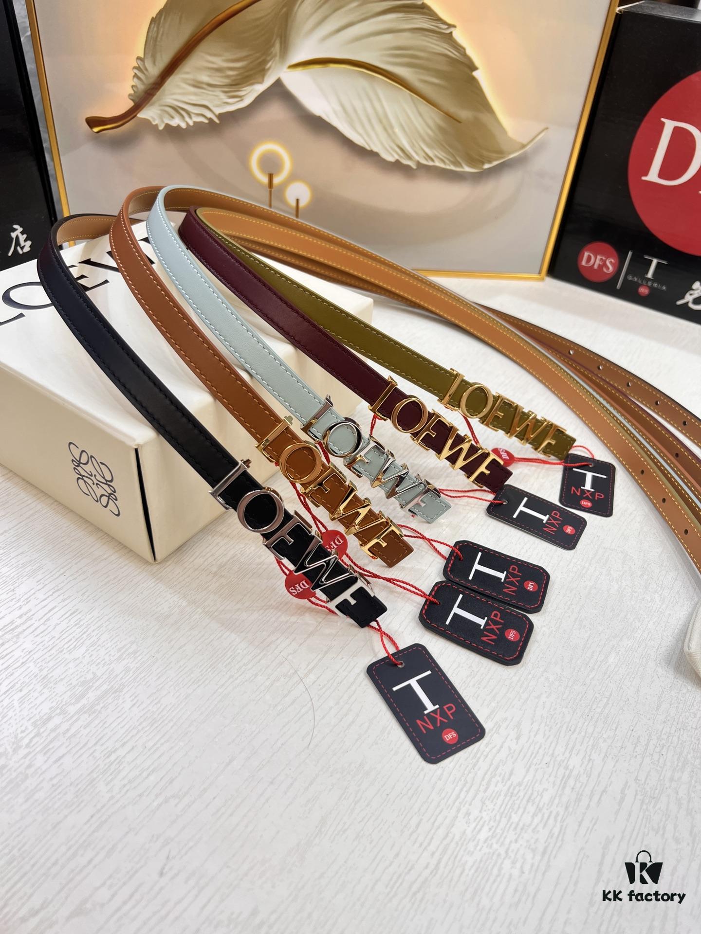 693201193a89a121ed5502ff Loewe Hong Kong Duty-Free T Gift Box 🎁 Anti-Counterfeit Verified, Genuine Stainless Steel Hardware, Women's Exclusive Fashion Belt