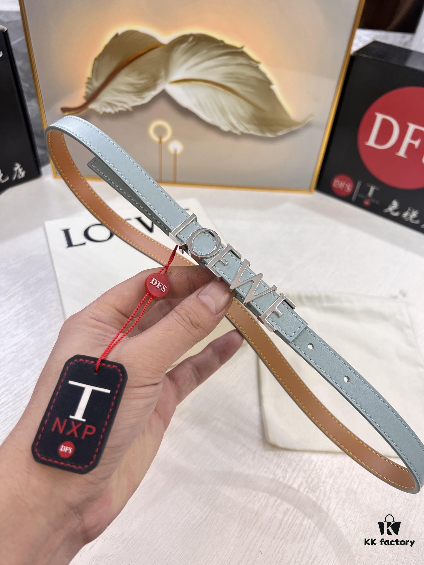 693201193a89a121ed550301 Loewe Hong Kong Duty-Free Gift Box 🎁 Anti-Counterfeit Scan Certified, Stainless Steel Hardware, Women's Fashion Belt