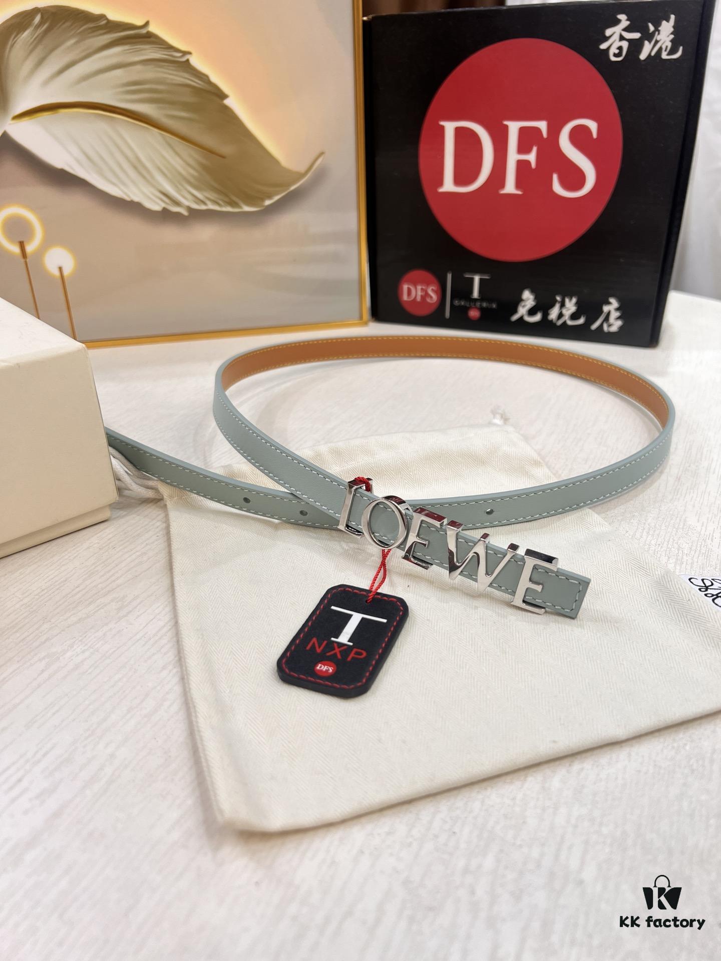 693201193a89a121ed550303 Loewe Hong Kong Duty-Free Gift Box 🎁 Anti-Counterfeit Scan Certified, Stainless Steel Hardware, Women's Fashion Belt