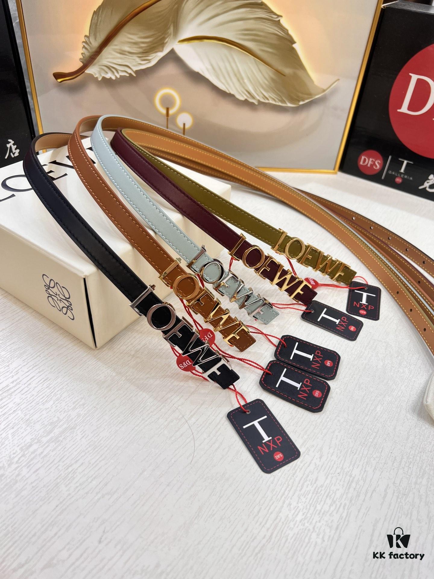 6932011a3a89a121ed550306 Loewe Hong Kong Duty-Free Gift Box 🎁 Anti-Counterfeit Scan Certified, Stainless Steel Hardware, Women's Fashion Belt