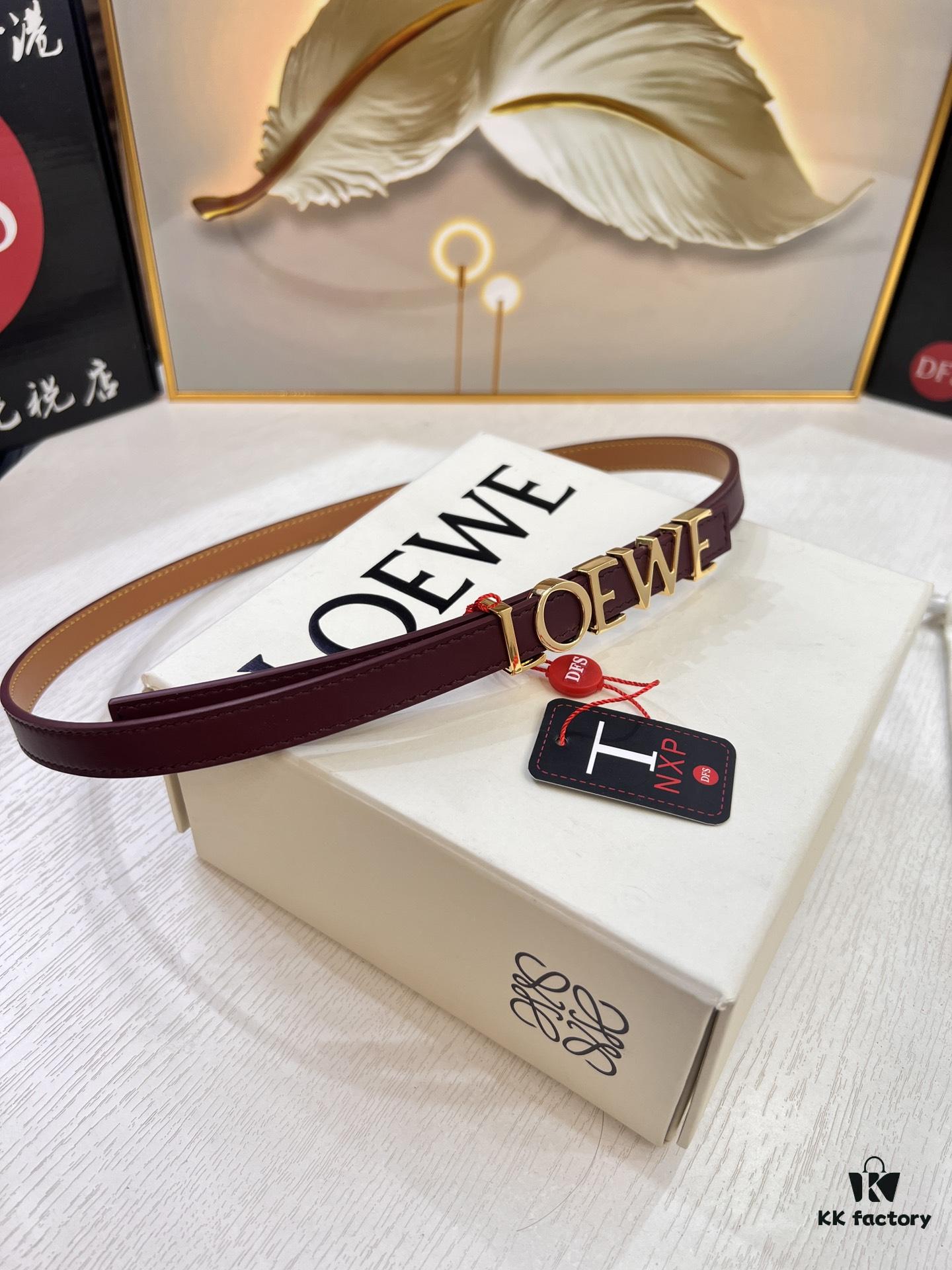 6932011a3a89a121ed550309 Loewe Hong Kong Duty-Free T Gift Box 🎁 Anti-Counterfeit Scan Authentication, Genuine Stainless Steel Hardware, Women's Exclusive Fashion Belt