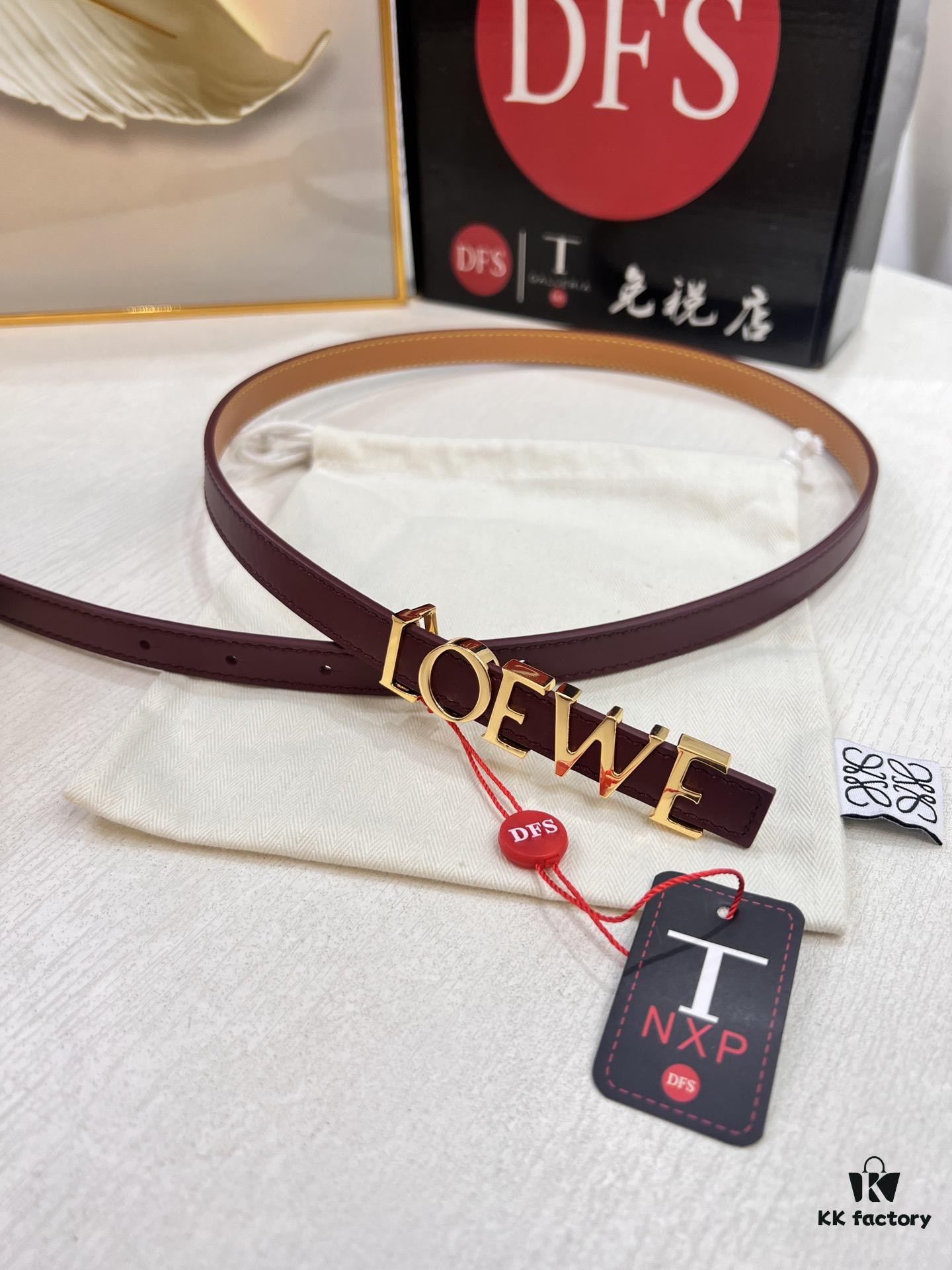 6932011a3a89a121ed55030a Loewe Hong Kong Duty-Free T Gift Box 🎁 Anti-Counterfeit Scan Authentication, Genuine Stainless Steel Hardware, Women's Exclusive Fashion Belt