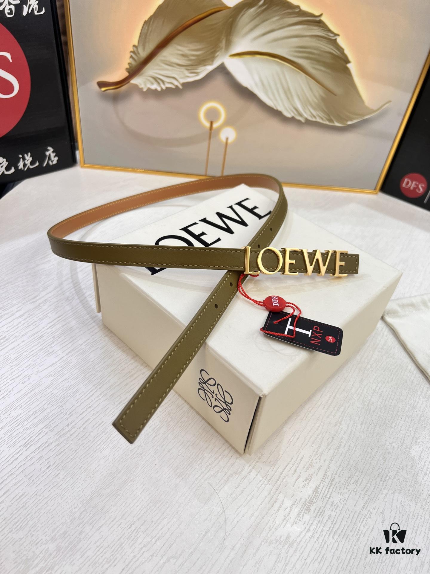 6932011b3a89a121ed550312 Loewe Hong Kong Duty-Free T Gift Box 🎁 Anti-Counterfeit Scan Authentication, Genuine Stainless Steel Hardware, Women's Exclusive Fashion Belt