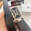 693201283a89a121ed55035d Givenchy Men's Belt, Hong Kong Duty-Free Gift Box, Genuine German Imported Calfskin, 3.8cm Width, Premium Steel Hardware, Fashionable Embossed Logo Design